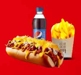 Combo 2 (Perro caliente HOY BOTY + papas a la francesa + gaseosa de 250ml)